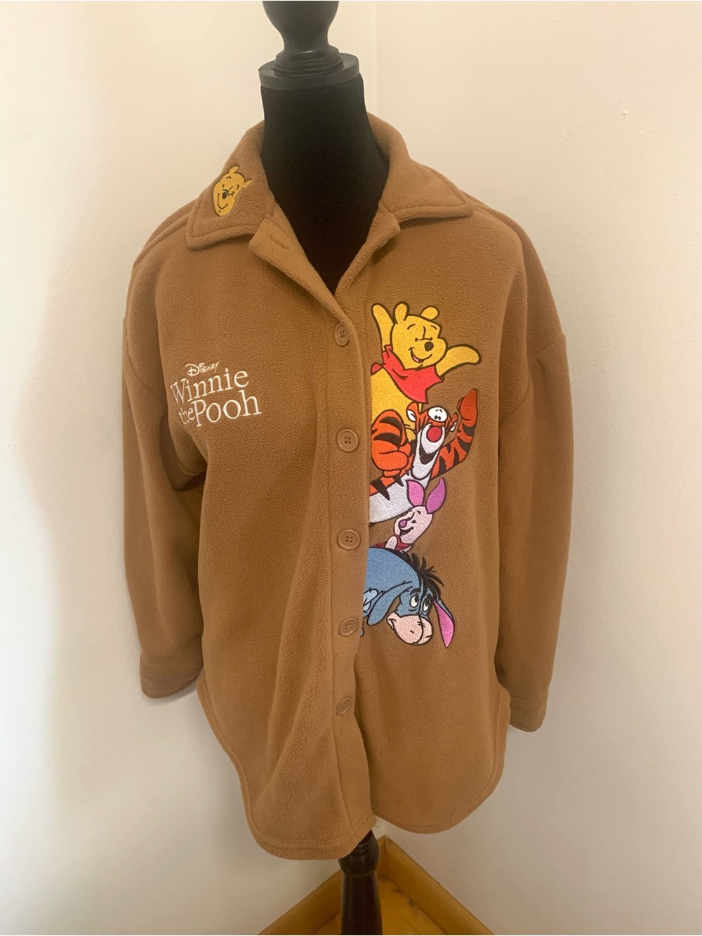 Disney Winnie the Pooh button up fleece shacket